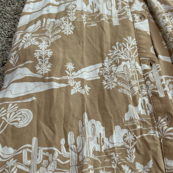 Sadie and Sage Cactus Elegant Tan Shirt Dress Size S - Picture 5 of 8